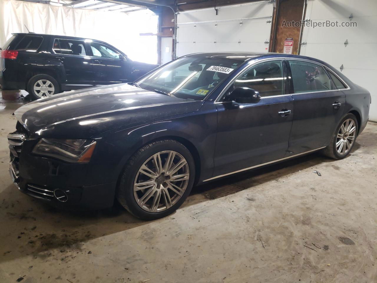 2014 Audi A8 L Quattro Black vin: WAURGAFD4EN003137