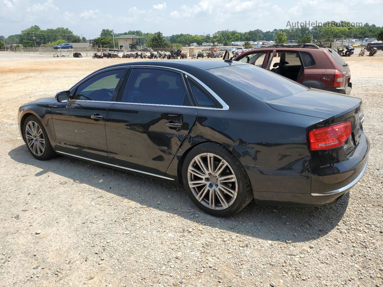 2014 Audi A8 L Quattro Черный vin: WAURGAFD4EN007818