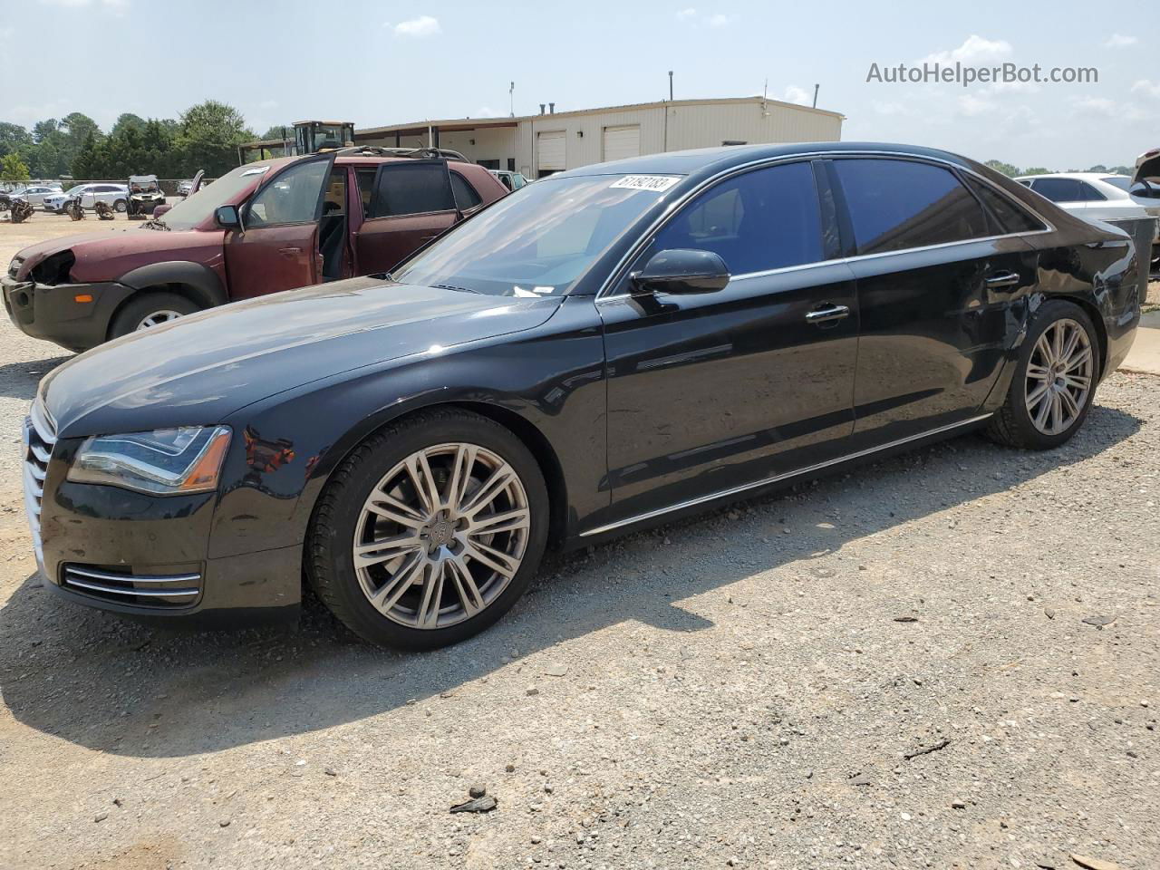 2014 Audi A8 L Quattro Black vin: WAURGAFD4EN007818