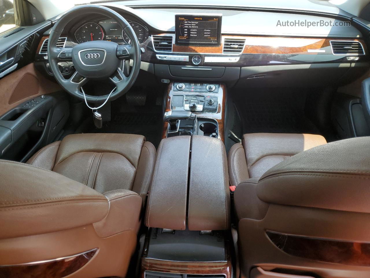 2014 Audi A8 L Quattro Черный vin: WAURGAFD4EN007818