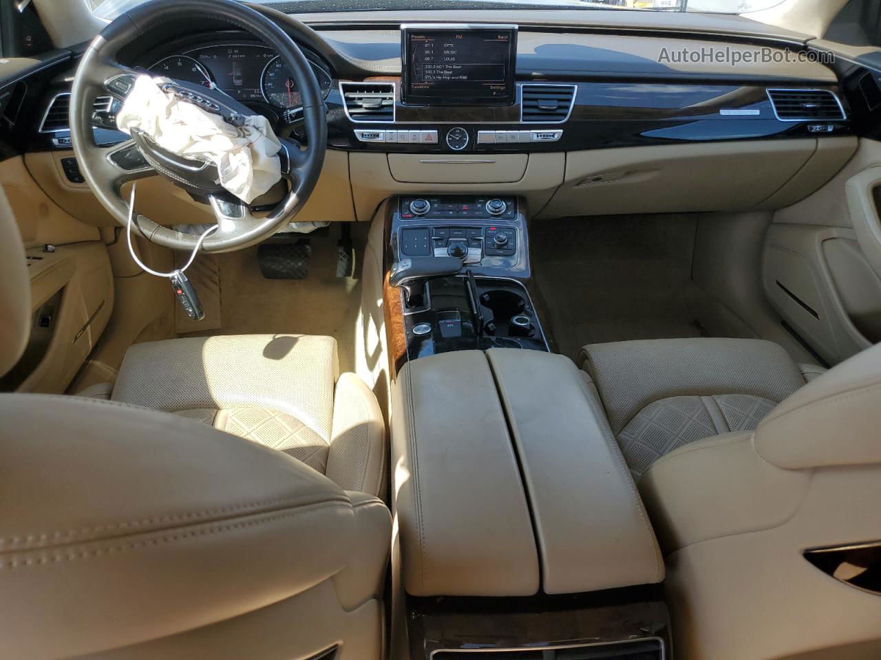 2014 Audi A8 L Quattro Черный vin: WAURGAFD4EN008581