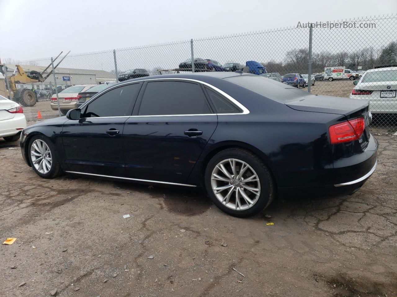 2014 Audi A8 L Quattro Черный vin: WAURGAFD5EN002837