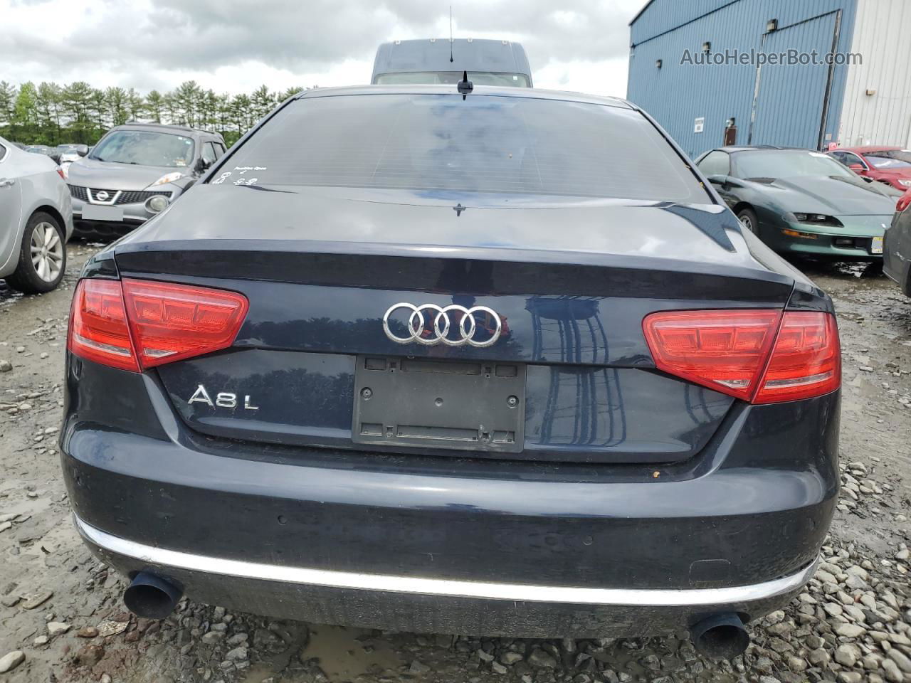 2014 Audi A8 L Quattro Blue vin: WAURGAFD5EN006497