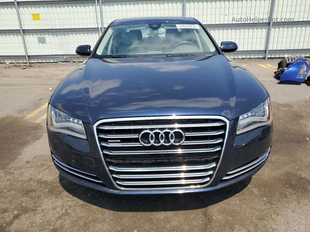 2014 Audi A8 L Quattro Blue vin: WAURGAFD6EN002362