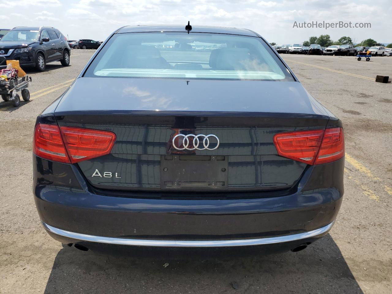 2014 Audi A8 L Quattro Blue vin: WAURGAFD6EN002362