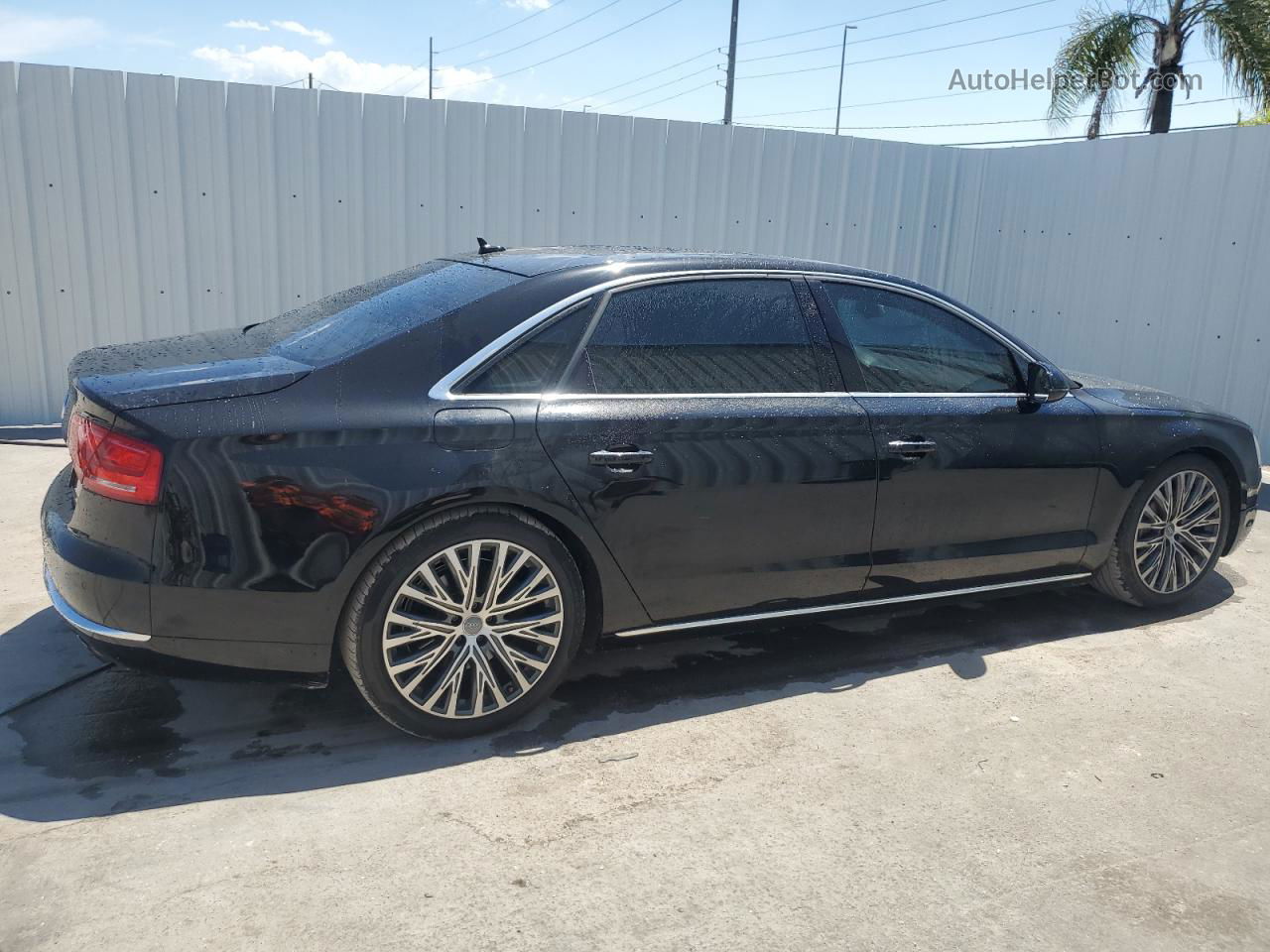 2014 Audi A8 L Quattro Black vin: WAURGAFD7EN005058