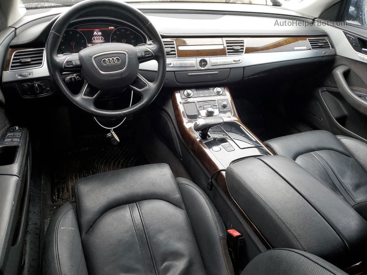 2014 Audi A8 L Quattro Charcoal vin: WAURGAFD7EN012138