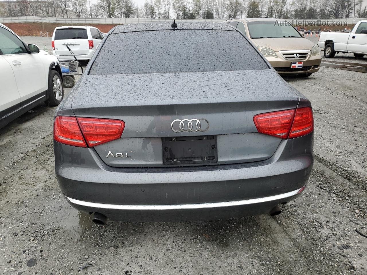 2014 Audi A8 L Quattro Charcoal vin: WAURGAFD7EN012138