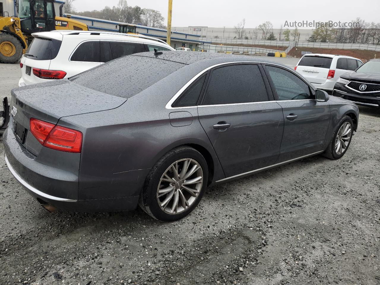 2014 Audi A8 L Quattro Charcoal vin: WAURGAFD7EN012138