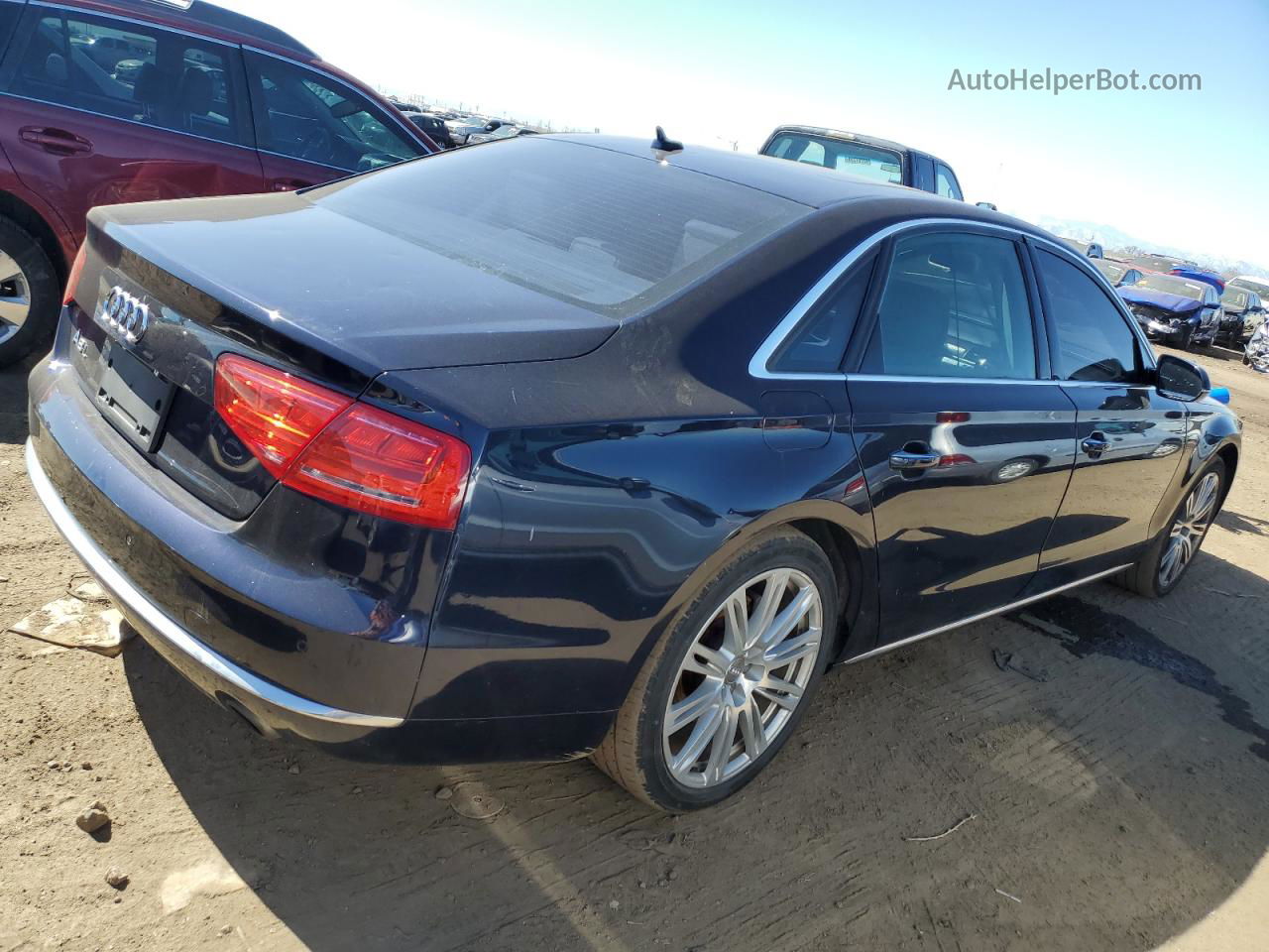 2014 Audi A8 L Quattro Blue vin: WAURGAFD8EN006249