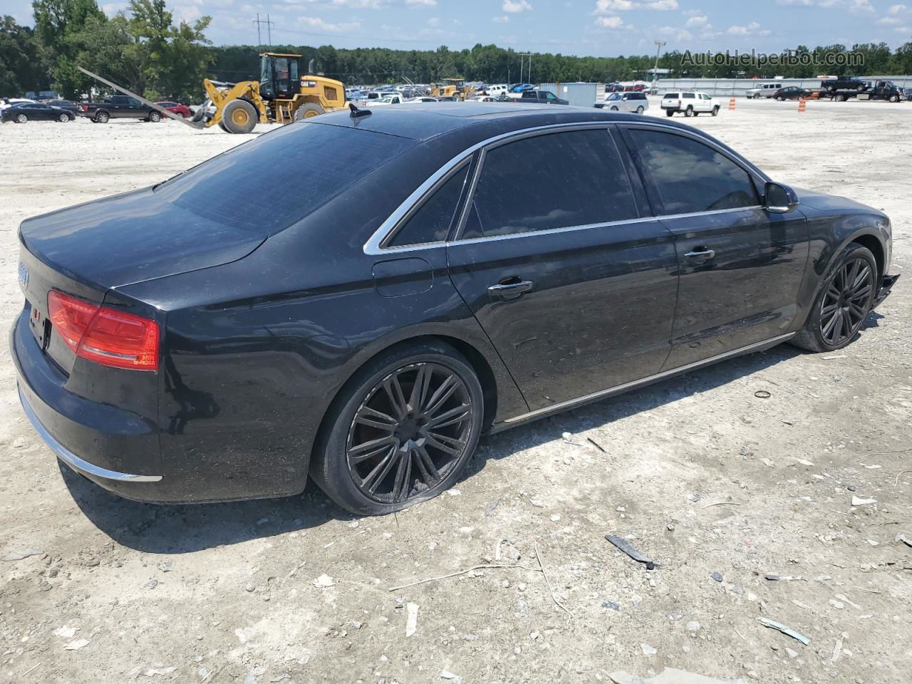 2014 Audi A8 L Quattro Черный vin: WAURGAFD9EN002341