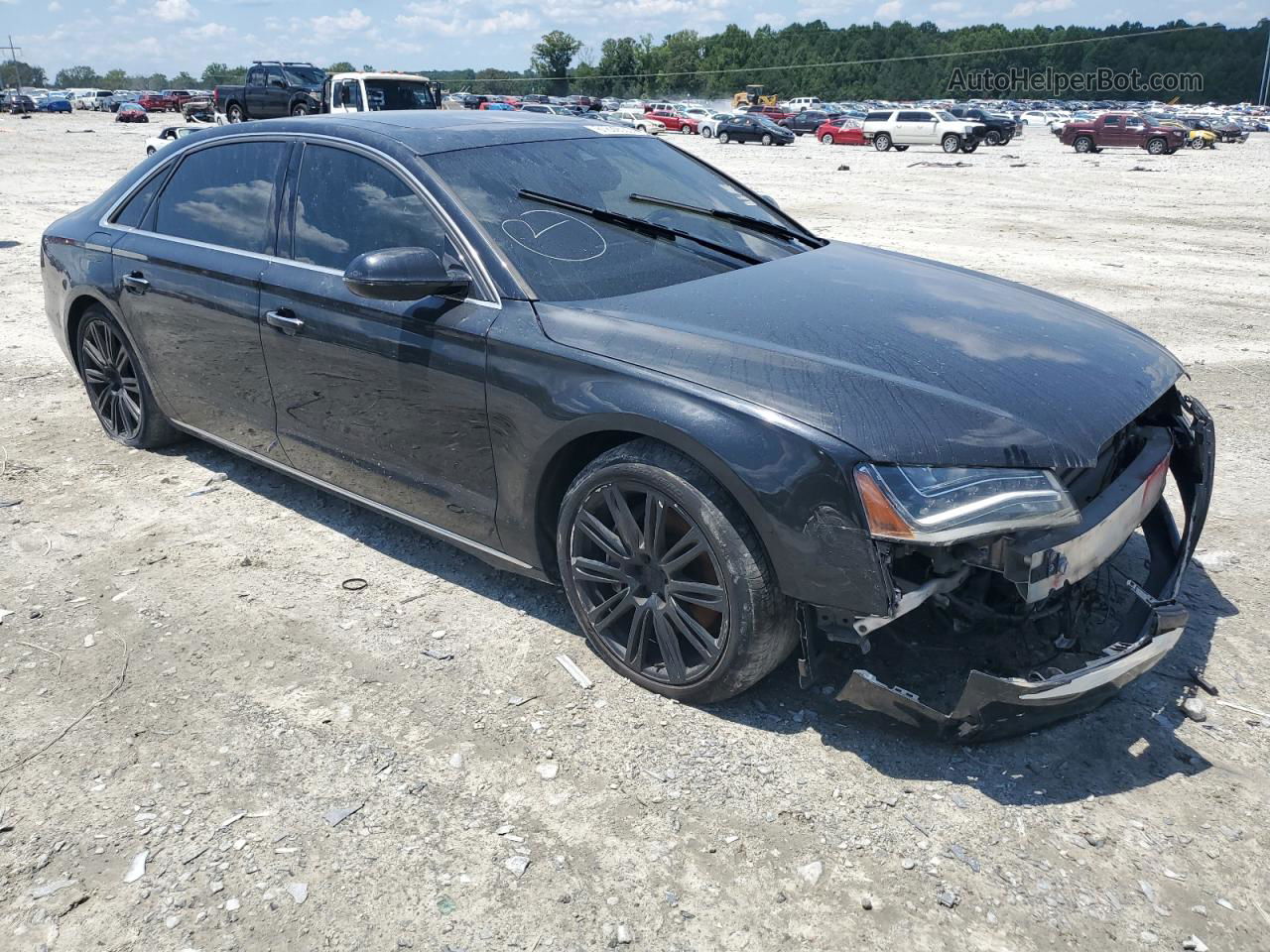 2014 Audi A8 L Quattro Black vin: WAURGAFD9EN002341