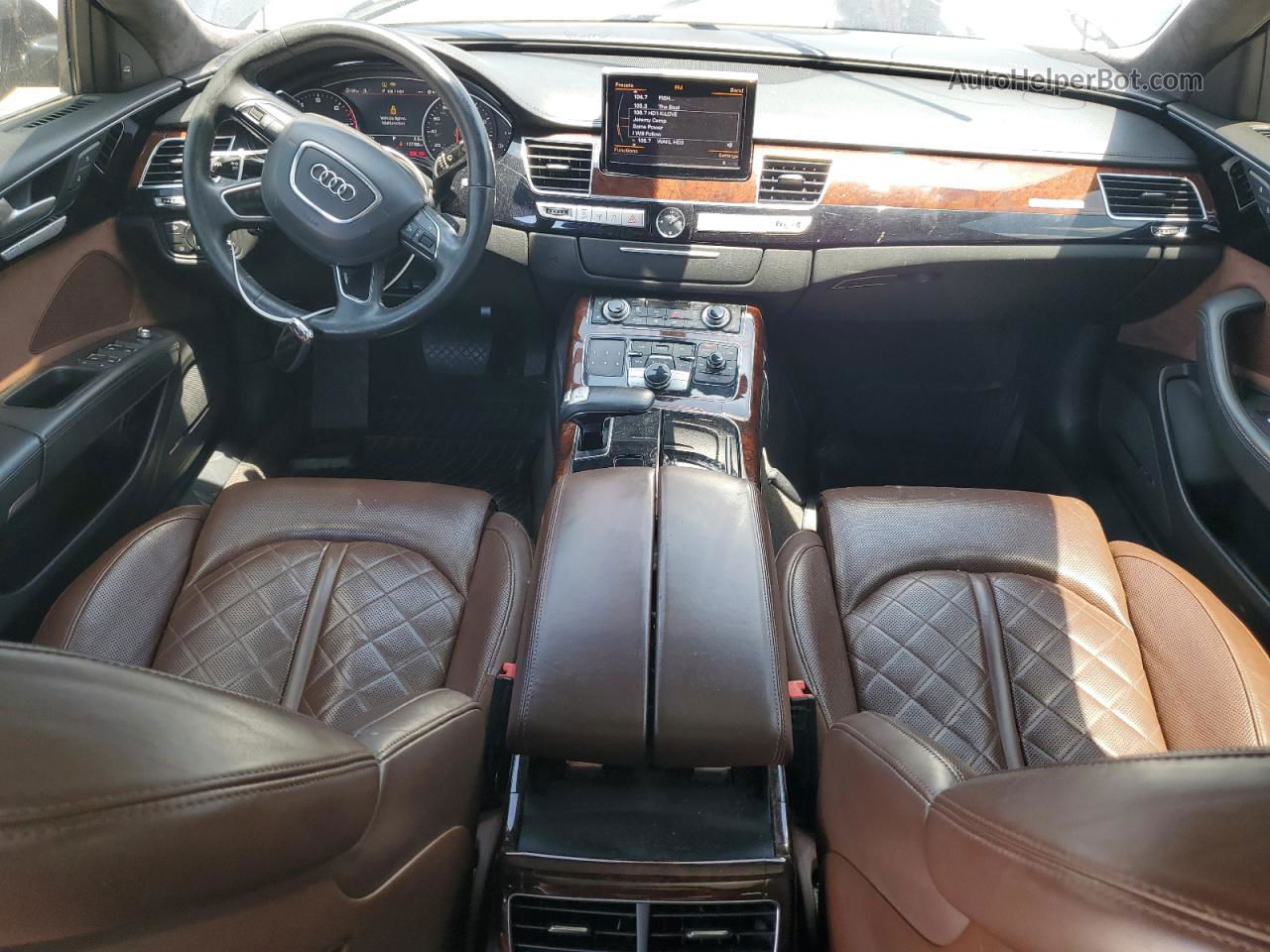 2014 Audi A8 L Quattro Черный vin: WAURGAFD9EN002341