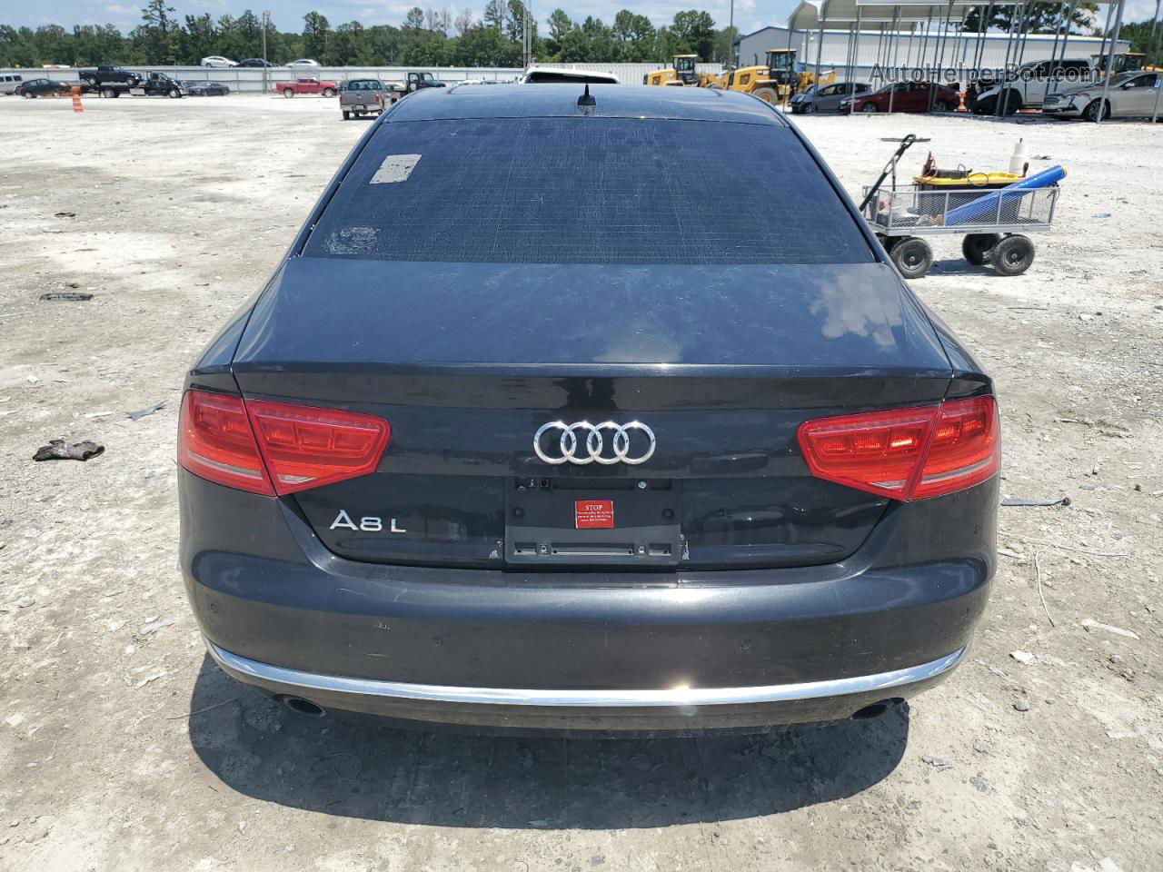 2014 Audi A8 L Quattro Черный vin: WAURGAFD9EN002341