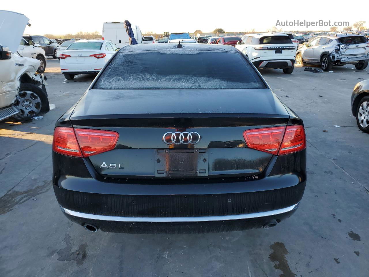 2014 Audi A8 L Quattro Black vin: WAURGAFD9EN002372