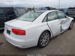 2014 Audi A8 L 3.0t White vin: WAURGAFD9EN002856