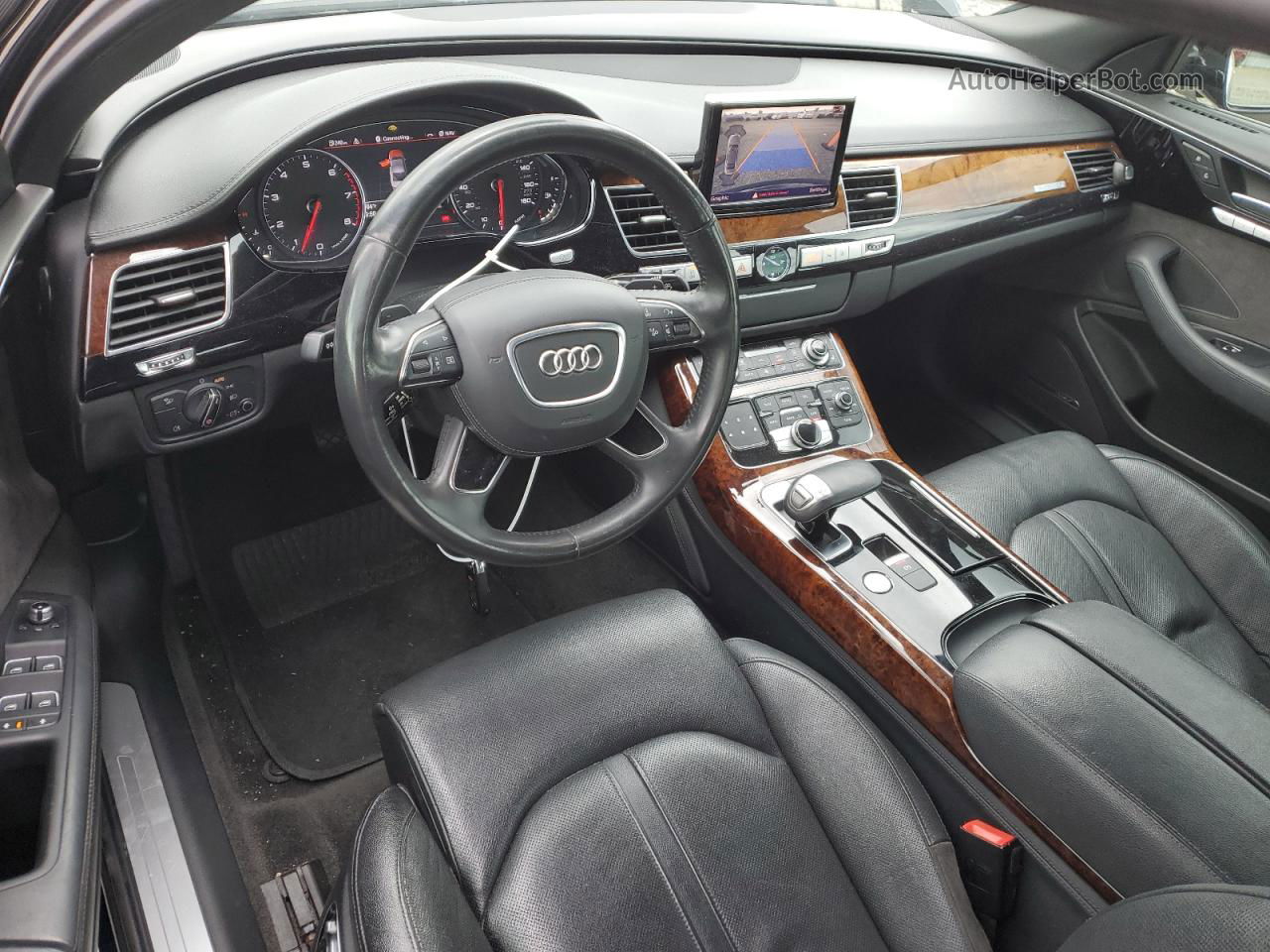 2014 Audi A8 L Quattro Black vin: WAURGAFD9EN004736