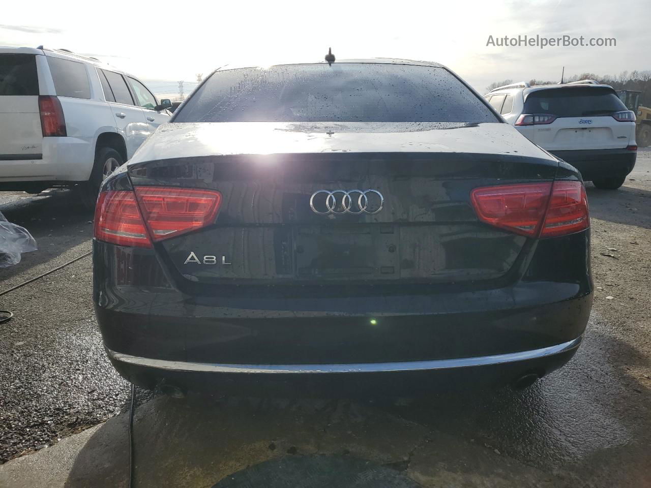 2014 Audi A8 L Quattro Black vin: WAURGAFD9EN008009