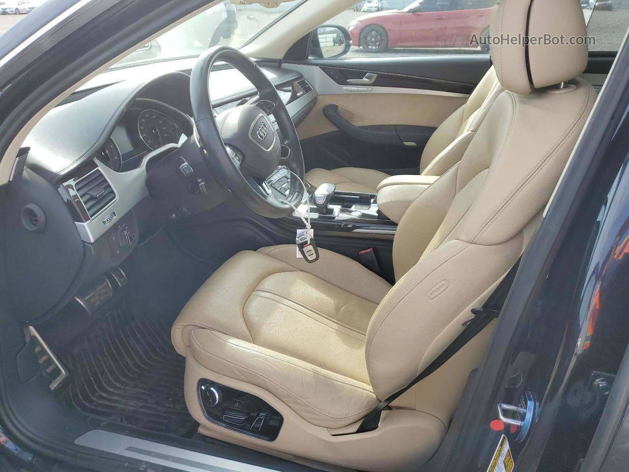 2014 Audi A8 L Quattro Синий vin: WAURGAFD9EN010729