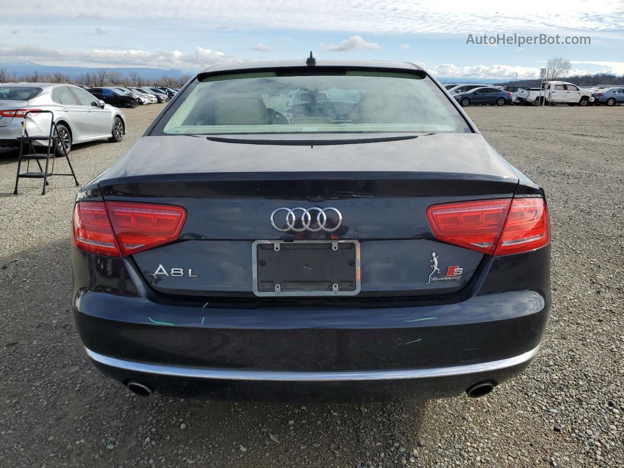 2014 Audi A8 L Quattro Синий vin: WAURGAFD9EN010729