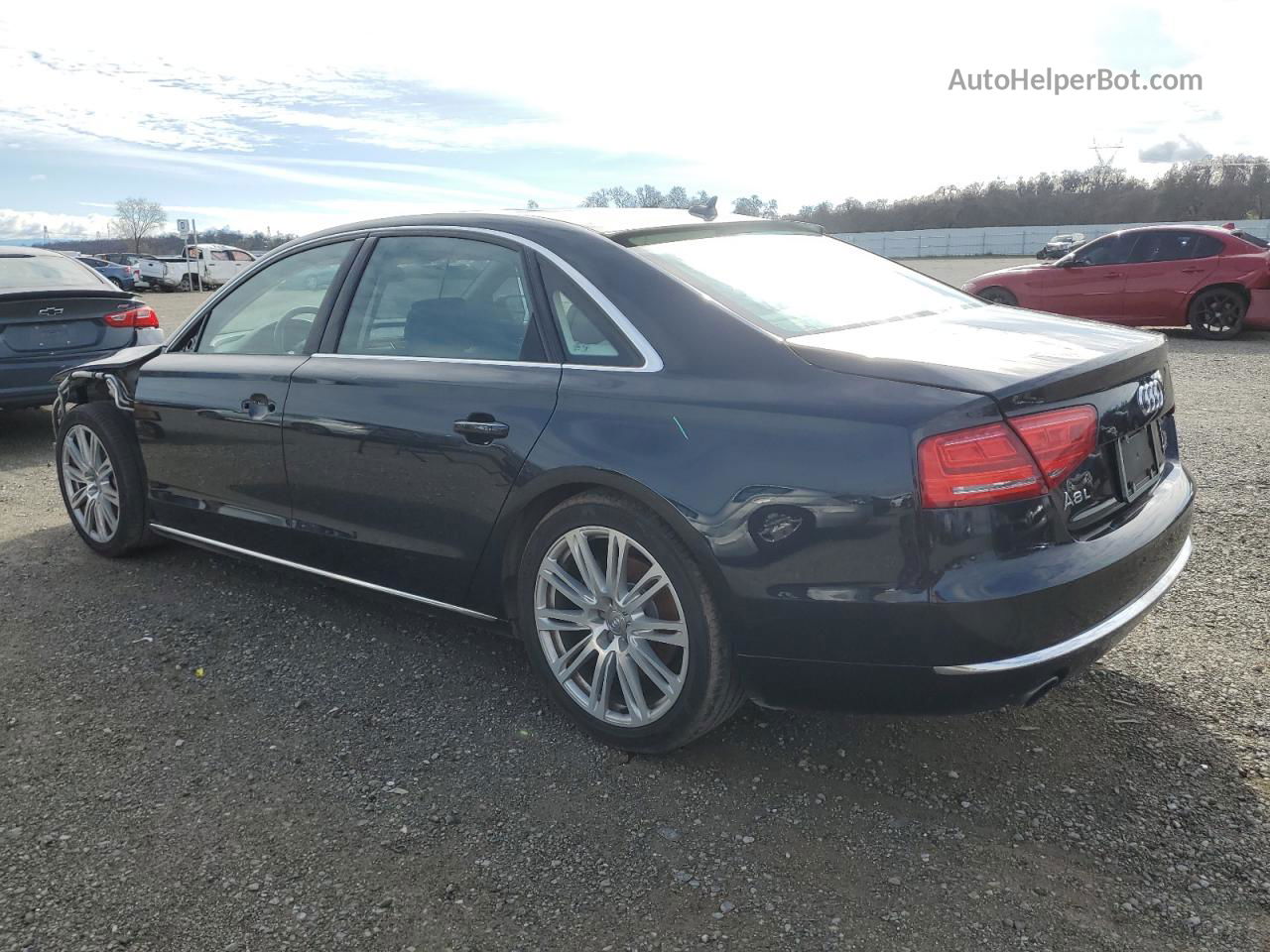 2014 Audi A8 L Quattro Blue vin: WAURGAFD9EN010729