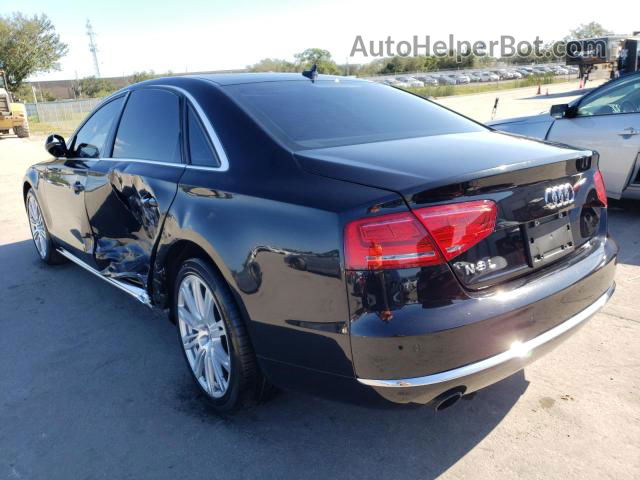 2014 Audi A8 L Quattro Black vin: WAURGAFD9EN012965