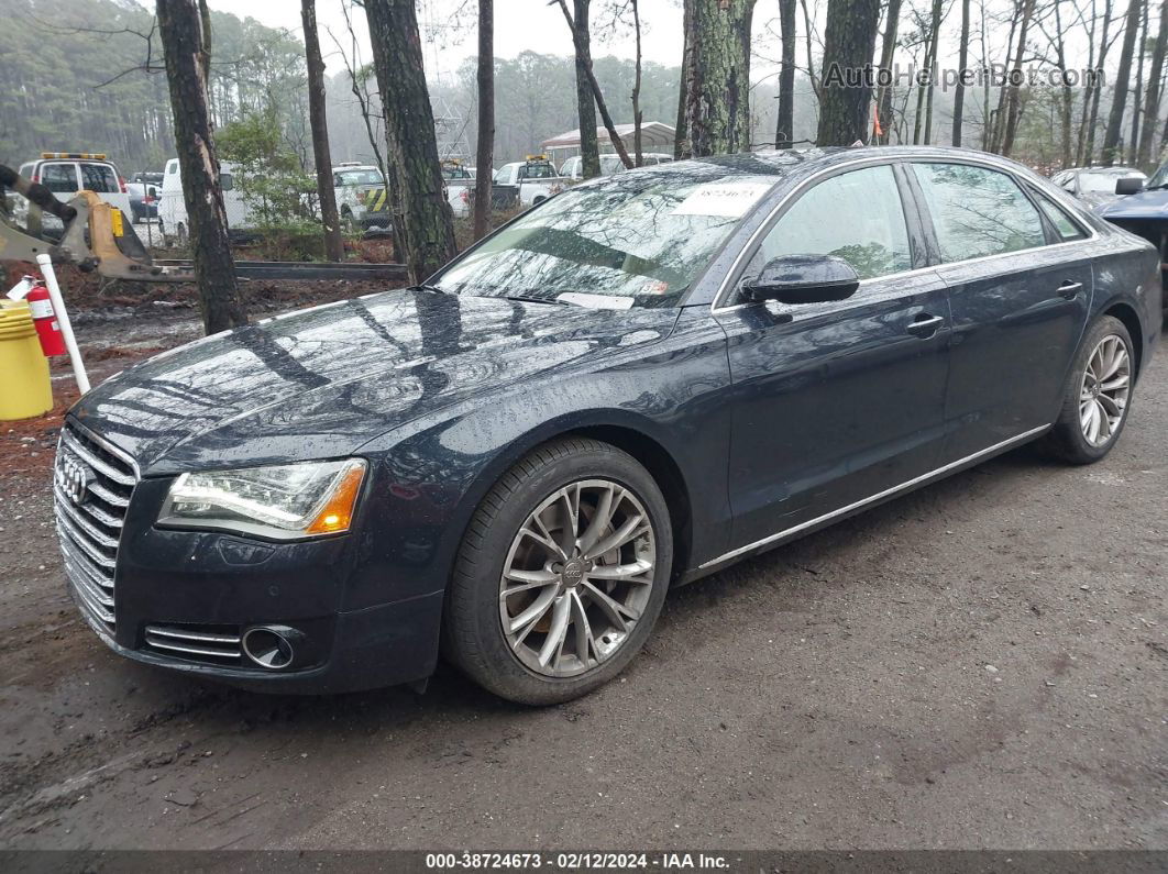 2014 Audi A8 L 3.0t Dark Blue vin: WAURGAFDXEN006592