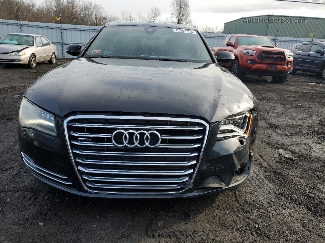 2014 Audi A8 L Quattro Черный vin: WAURGAFDXEN009444