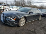 2014 Audi A8 L Quattro Black vin: WAURGAFDXEN009444