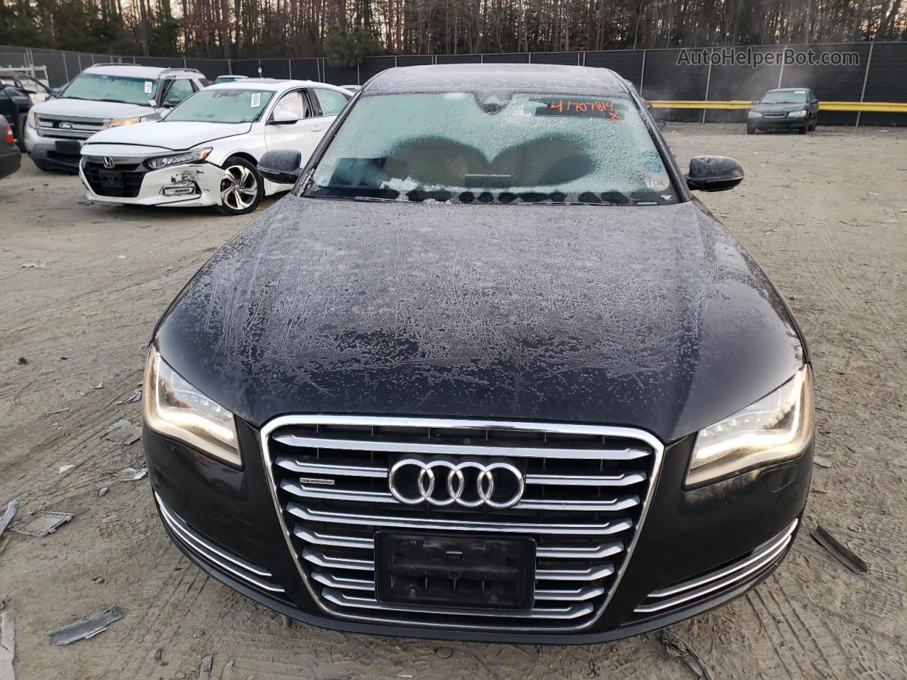 2014 Audi A8 L Quattro Black vin: WAURGAFDXEN009718