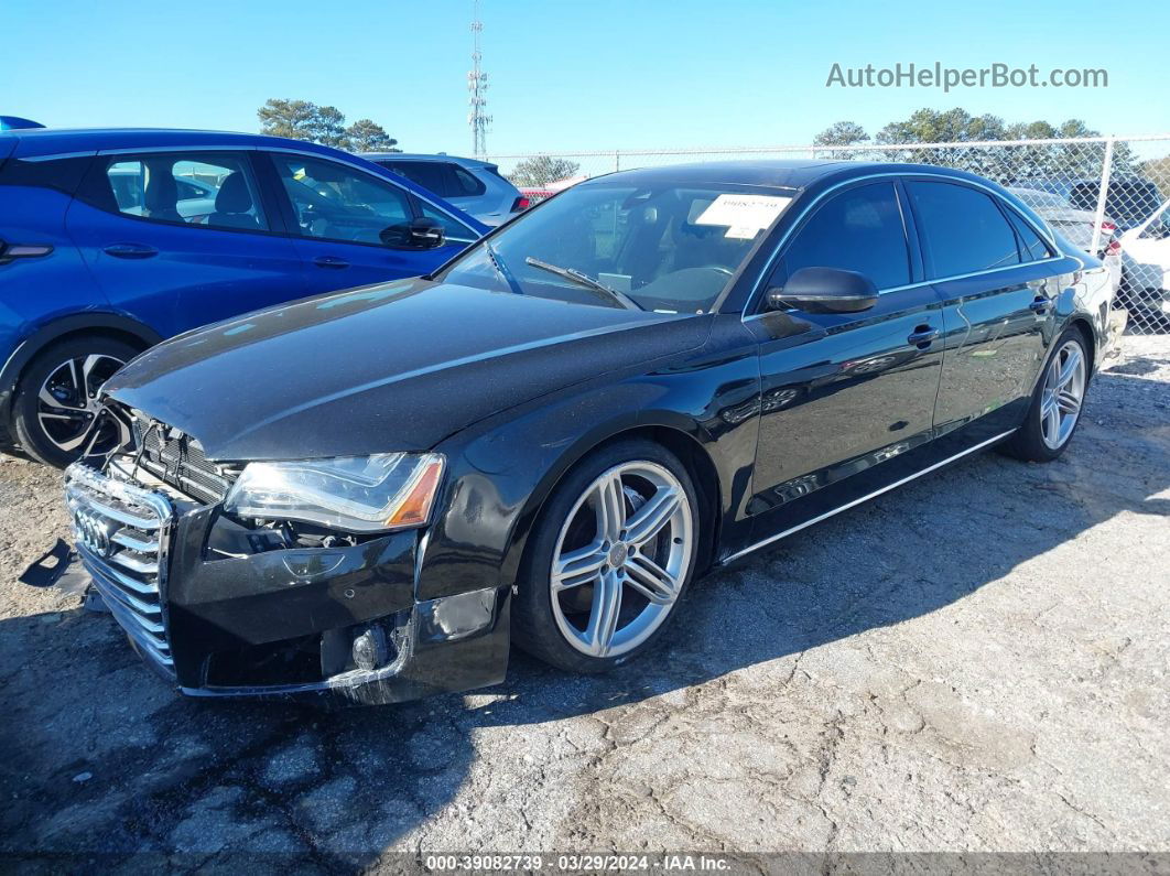 2014 Audi A8 L 3.0t Black vin: WAURGAFDXEN014286