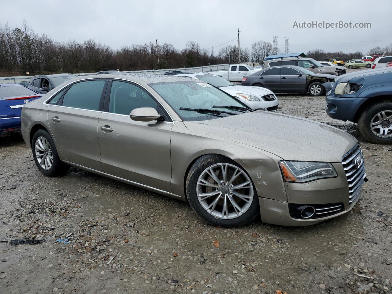 2014 Audi A8 L Tdi Quattro Gold vin: WAURMAFD0EN001300