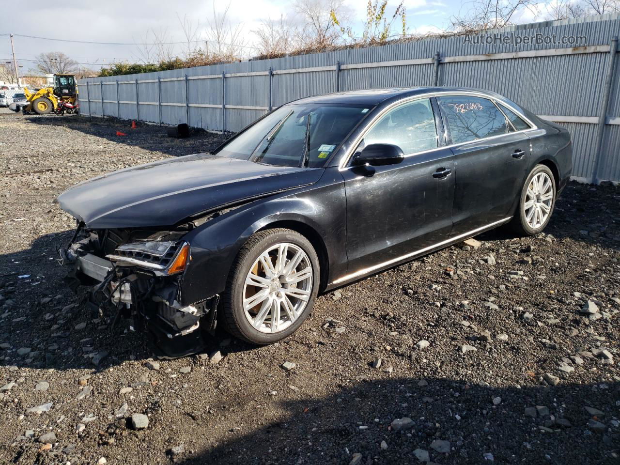 2014 Audi A8 L Tdi Quattro Black vin: WAURMAFD1EN000771