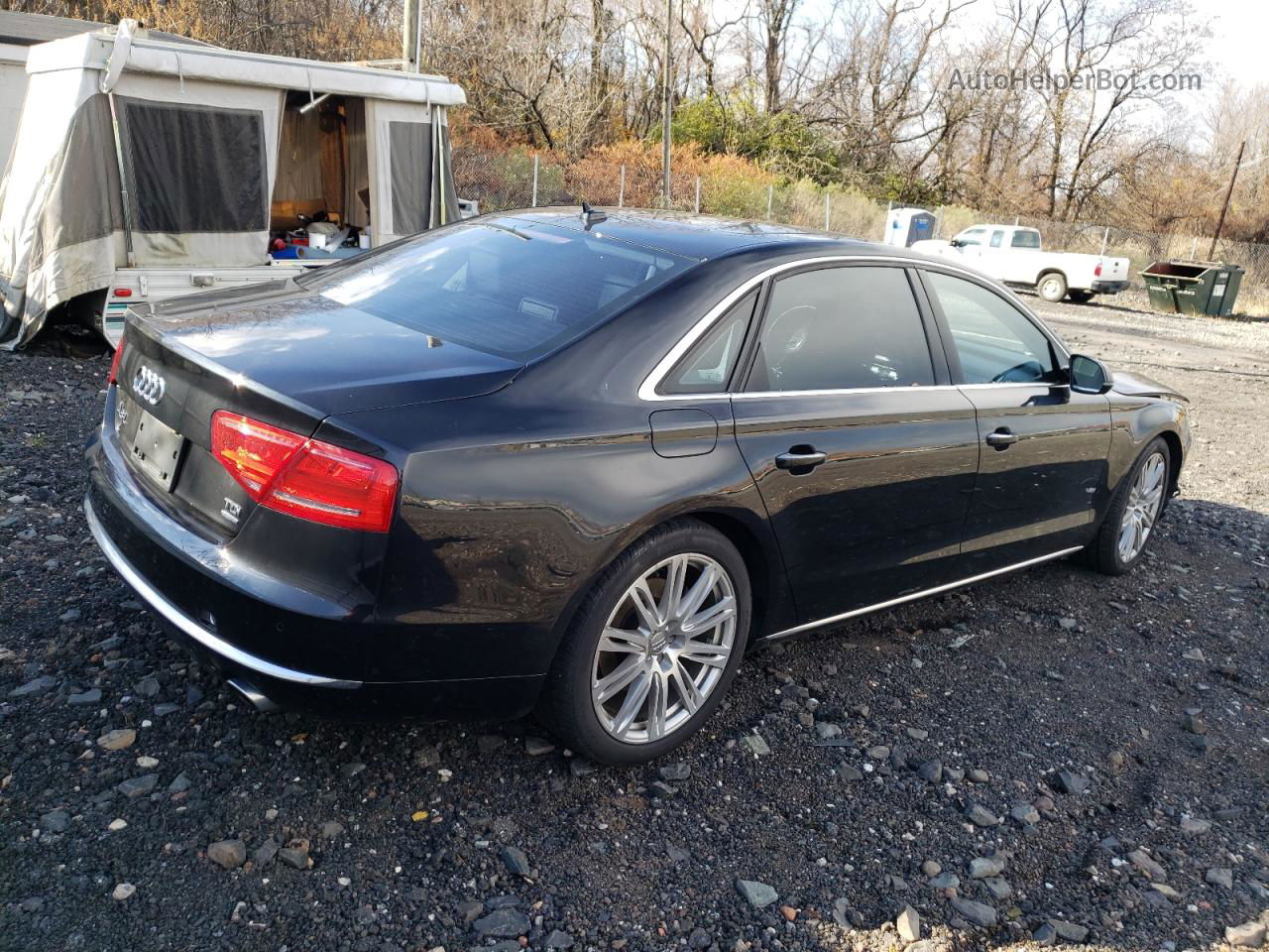 2014 Audi A8 L Tdi Quattro Black vin: WAURMAFD1EN000771