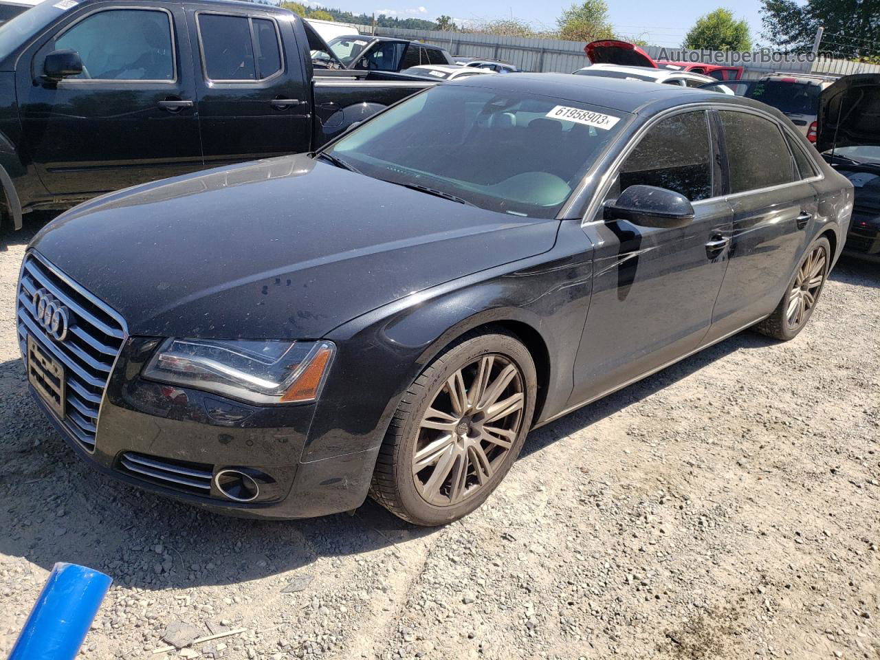 2014 Audi A8 L Tdi Quattro Black vin: WAURMAFD2EN001749