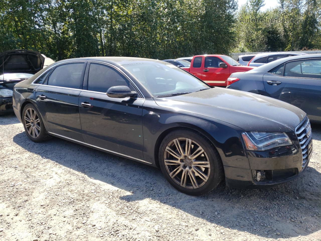 2014 Audi A8 L Tdi Quattro Black vin: WAURMAFD2EN001749