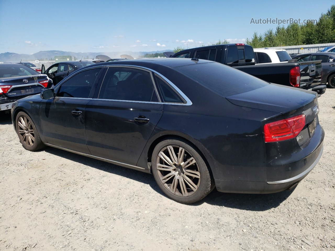 2014 Audi A8 L Tdi Quattro Black vin: WAURMAFD2EN001749