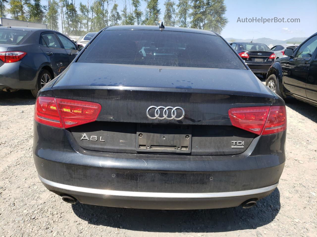 2014 Audi A8 L Tdi Quattro Black vin: WAURMAFD2EN001749