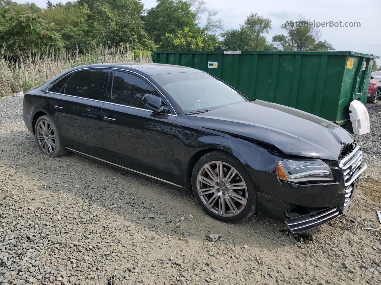 2014 Audi A8 L Tdi Quattro Black vin: WAURMAFD2EN002433