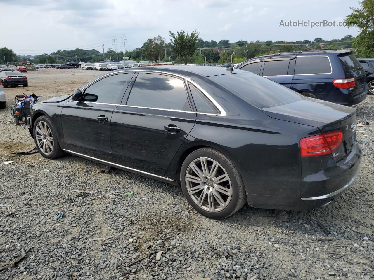 2014 Audi A8 L Tdi Quattro Black vin: WAURMAFD2EN002433