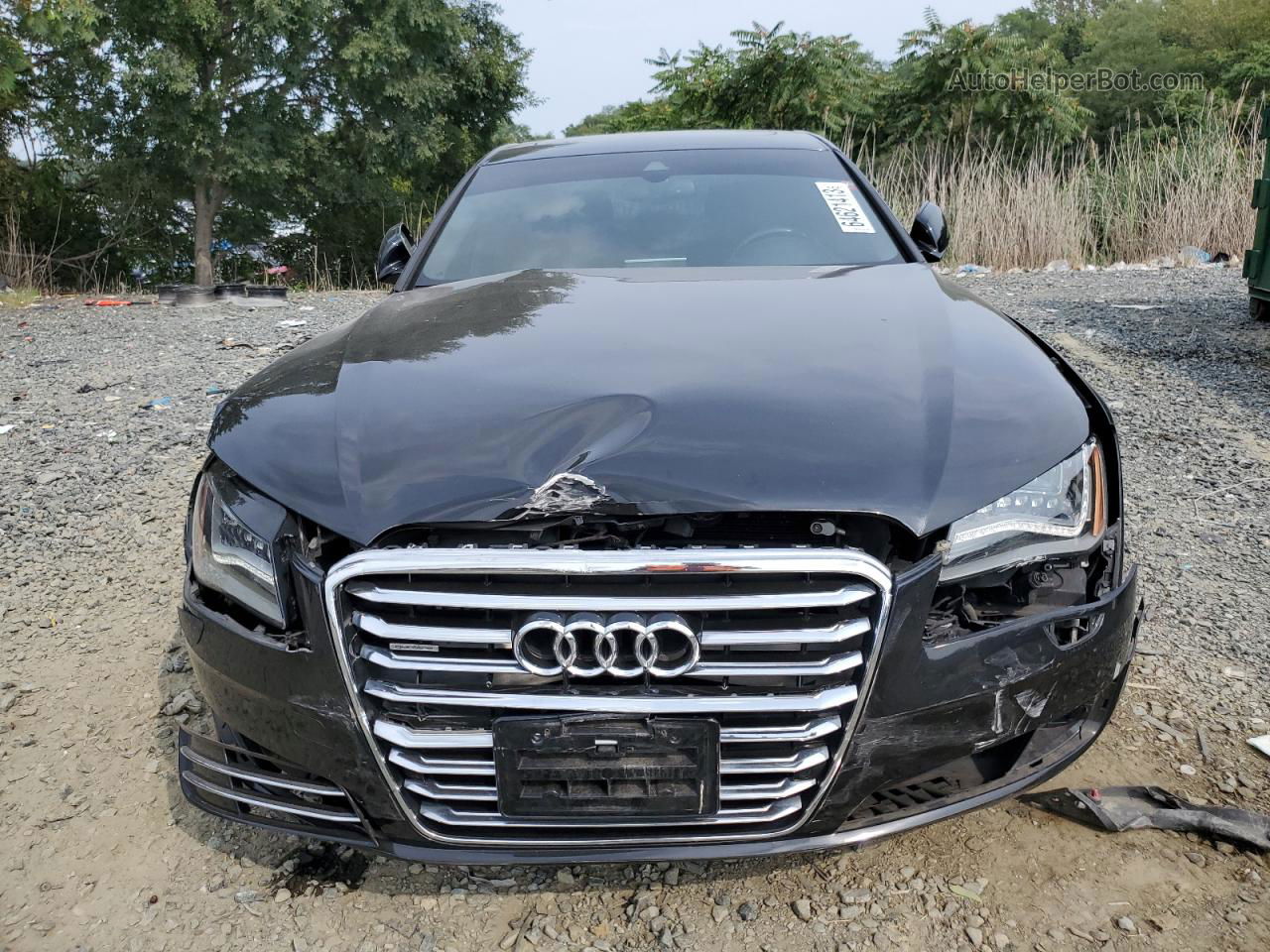 2014 Audi A8 L Tdi Quattro Black vin: WAURMAFD2EN002433