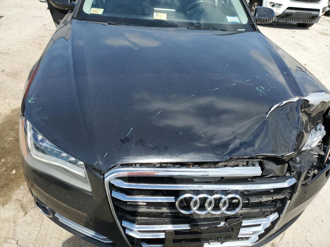 2014 Audi A8 L Tdi Quattro Black vin: WAURMAFD4EN000750