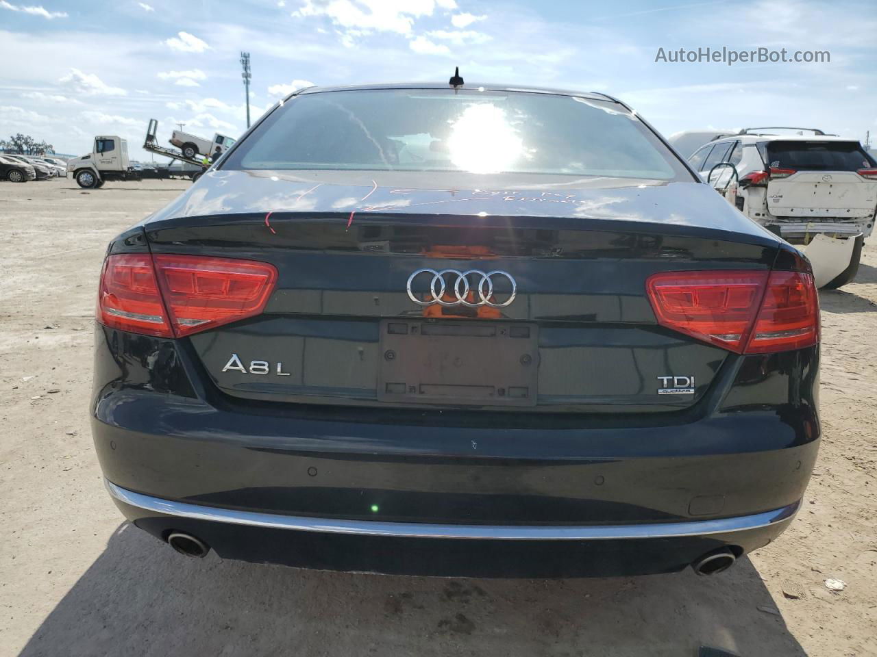 2014 Audi A8 L Tdi Quattro Black vin: WAURMAFD4EN000750