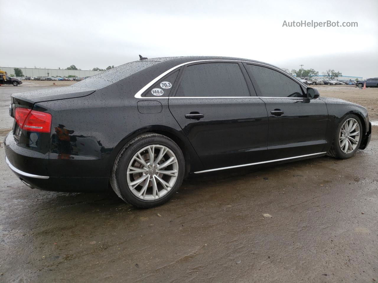 2014 Audi A8 L Tdi Quattro Black vin: WAURMAFD4EN004152