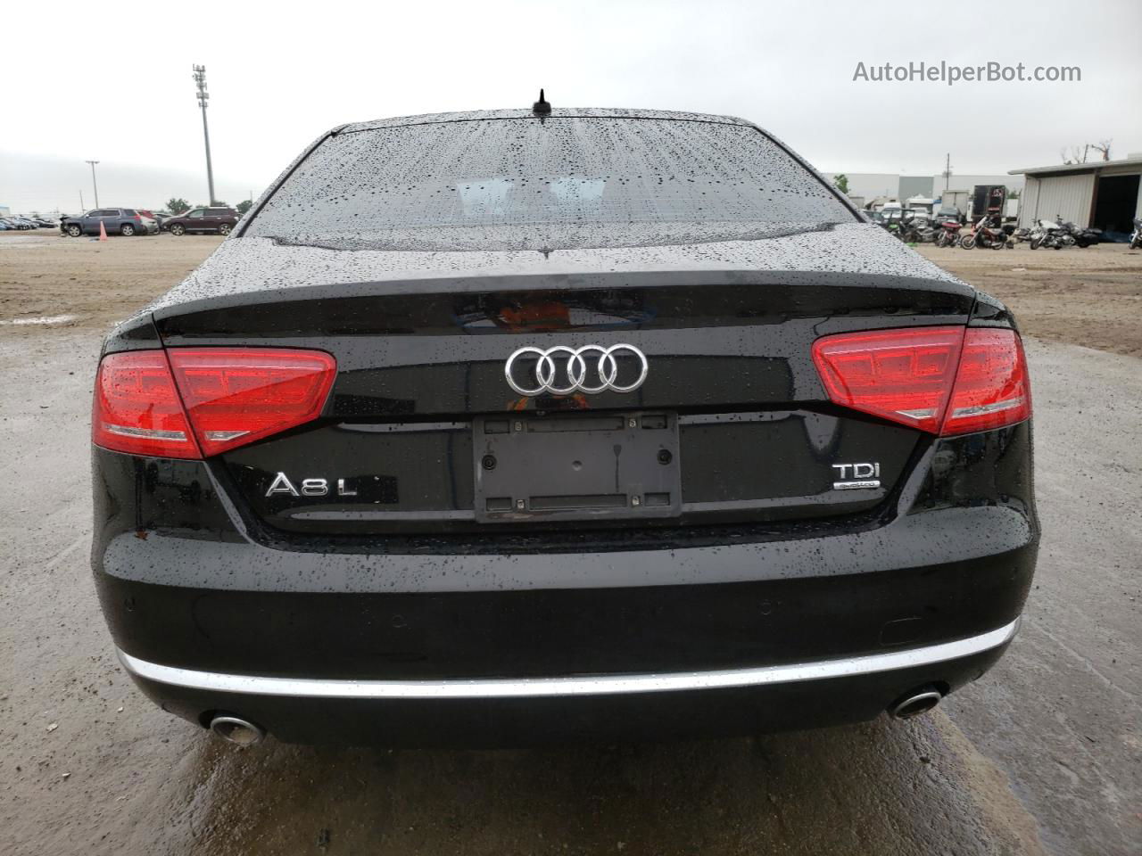 2014 Audi A8 L Tdi Quattro Black vin: WAURMAFD4EN004152