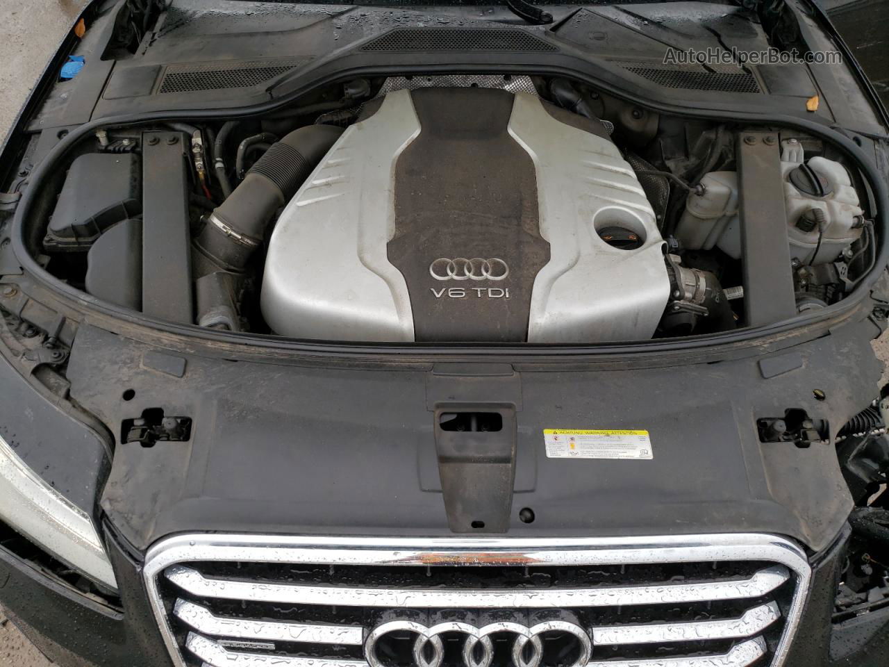 2014 Audi A8 L Tdi Quattro Black vin: WAURMAFD4EN004152