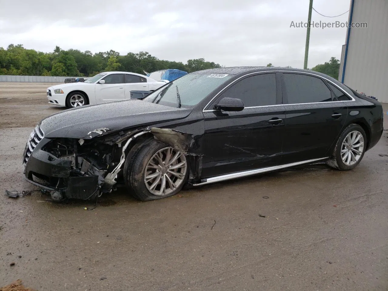 2014 Audi A8 L Tdi Quattro Black vin: WAURMAFD4EN004152