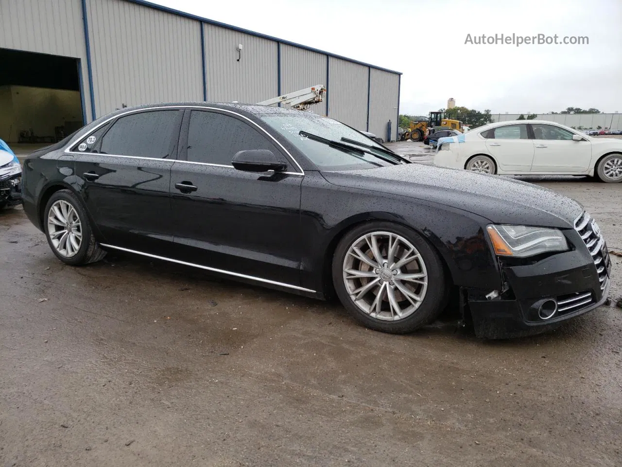 2014 Audi A8 L Tdi Quattro Black vin: WAURMAFD4EN004152