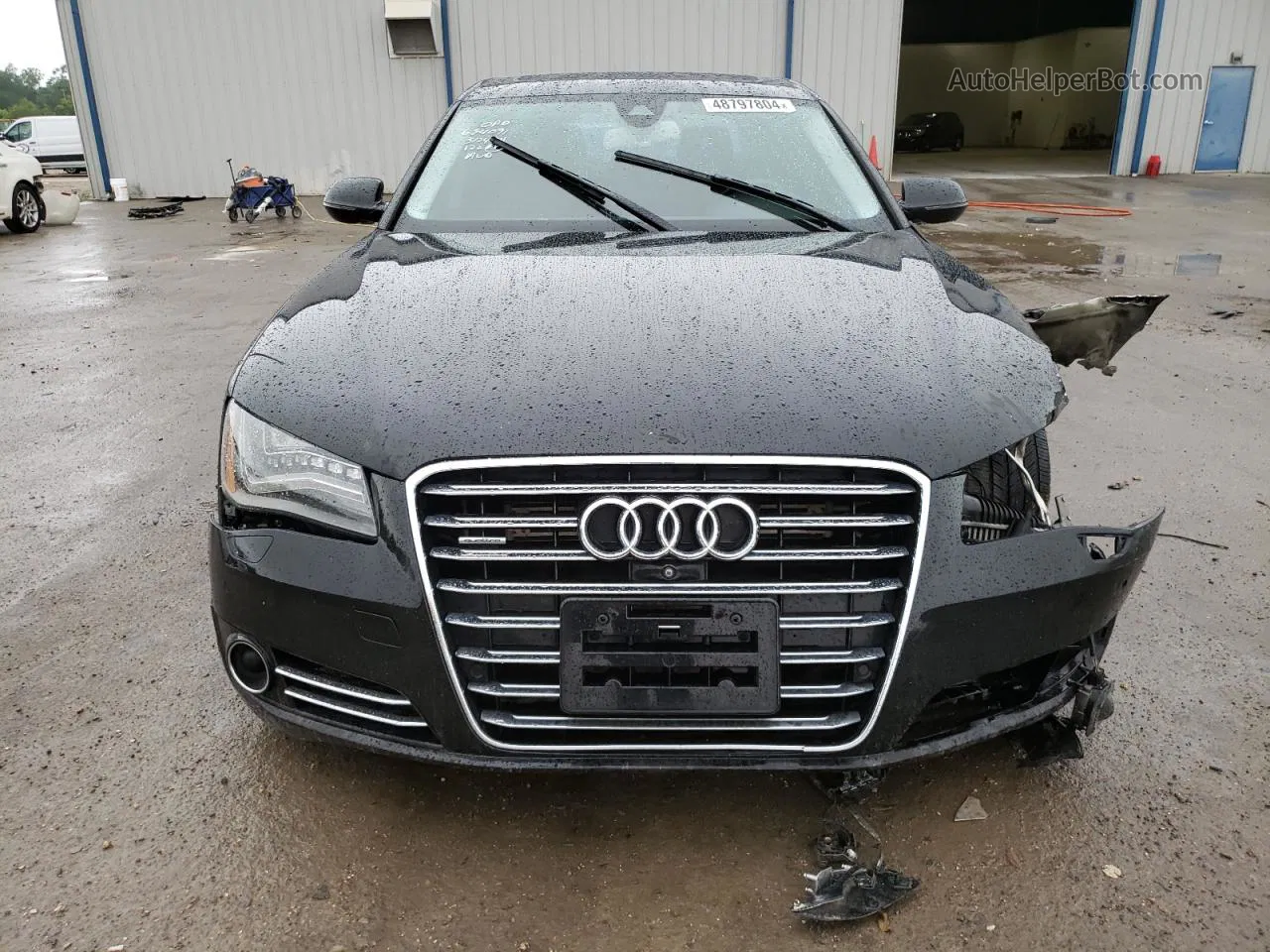 2014 Audi A8 L Tdi Quattro Black vin: WAURMAFD4EN004152