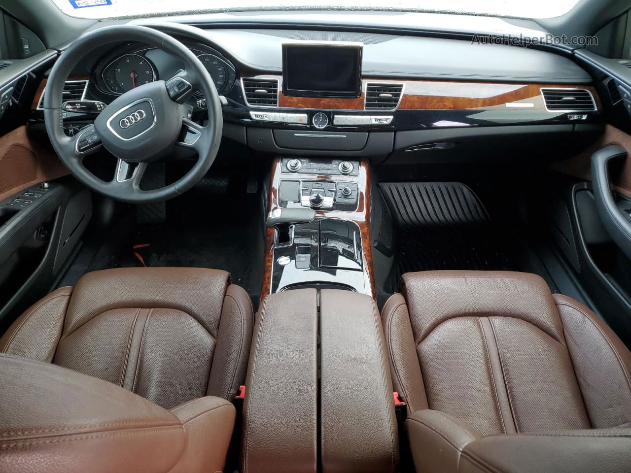 2014 Audi A8 L Tdi Quattro White vin: WAURMAFD6EN001317